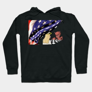 St Michael Angel Catholic Saint Archangel USA Vote United States Flag Patriot Hoodie